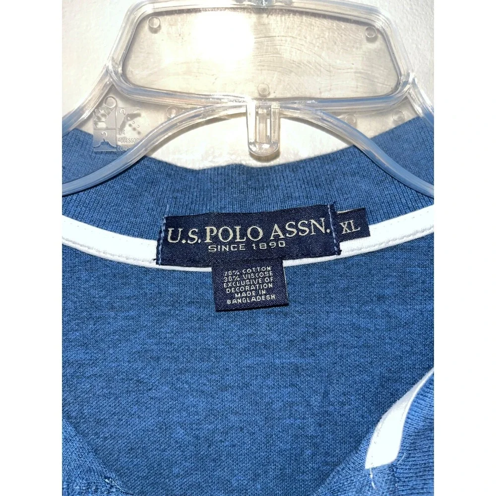 U.S. Polo‎ Assn. Men's Polo Shirt Pony Size XL Blue